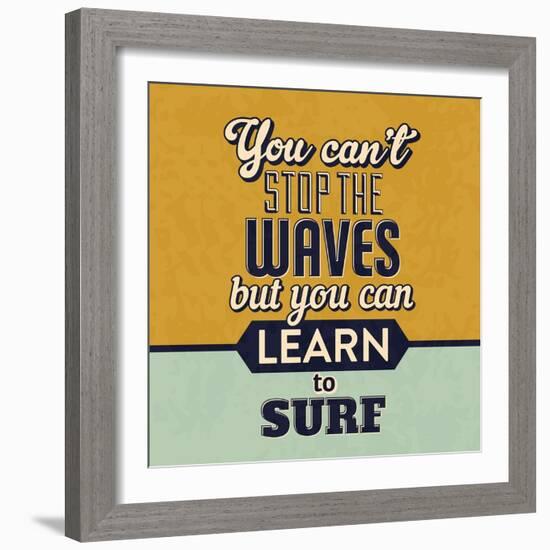 You Can't Stop the Waves-Lorand Okos-Framed Art Print