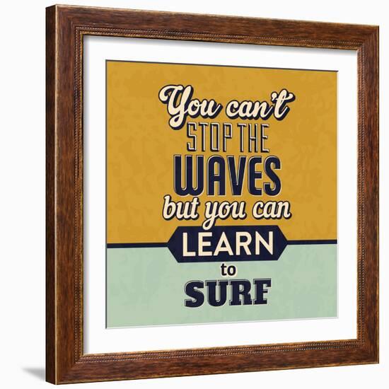 You Can't Stop the Waves-Lorand Okos-Framed Art Print