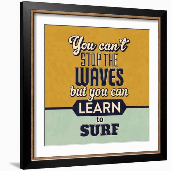 You Can't Stop the Waves-Lorand Okos-Framed Art Print