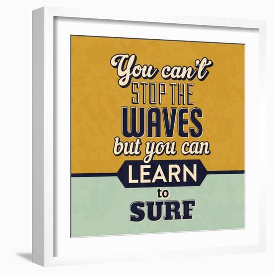 You Can't Stop the Waves-Lorand Okos-Framed Art Print