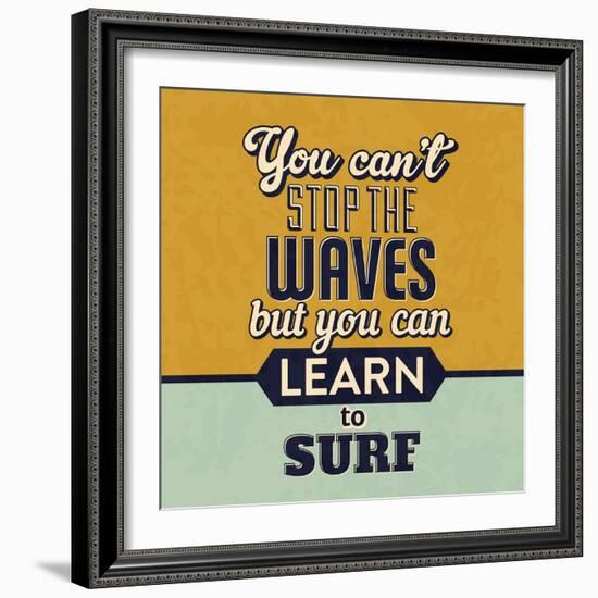 You Can't Stop the Waves-Lorand Okos-Framed Art Print