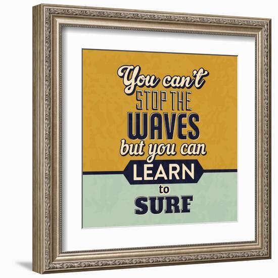 You Can't Stop the Waves-Lorand Okos-Framed Art Print