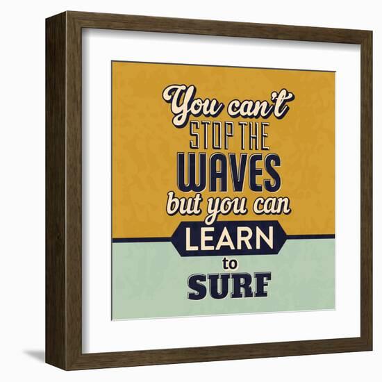 You Can't Stop the Waves-Lorand Okos-Framed Art Print