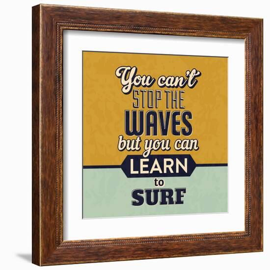 You Can't Stop the Waves-Lorand Okos-Framed Art Print