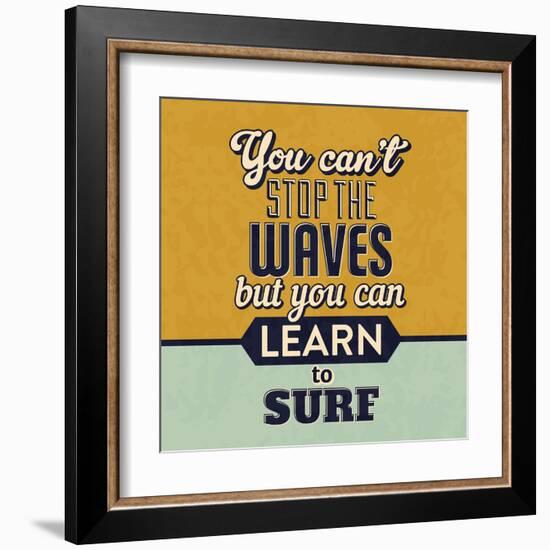 You Can't Stop the Waves-Lorand Okos-Framed Art Print