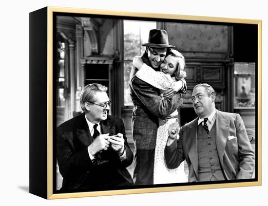 You Can't Take It With You, Lionel Barrymore, James Stewart, Jean Arthur, Edward Arnold, 1938-null-Framed Stretched Canvas