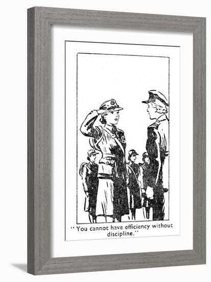 You cannot have efficiency without discipline., 1940-Unknown-Framed Giclee Print