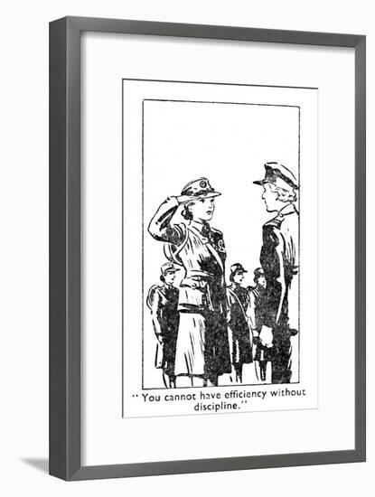 You cannot have efficiency without discipline., 1940-Unknown-Framed Giclee Print