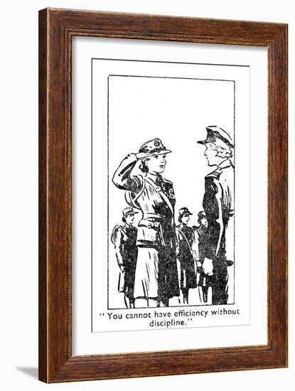 You cannot have efficiency without discipline., 1940-Unknown-Framed Giclee Print