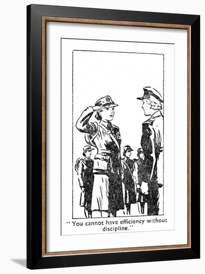 You cannot have efficiency without discipline., 1940-Unknown-Framed Giclee Print