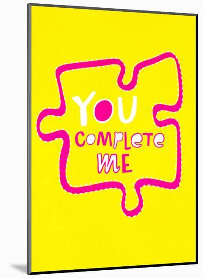 You Complete Me Puzzle - Tommy Human Cartoon Print-Tommy Human-Mounted Art Print