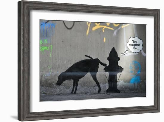 You Complete Me-Banksy-Framed Premium Giclee Print