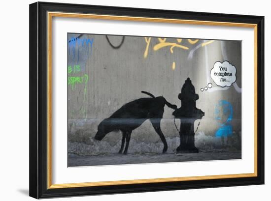 You Complete Me-Banksy-Framed Premium Giclee Print