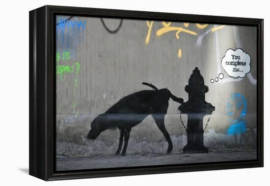 You Complete Me-Banksy-Framed Premier Image Canvas