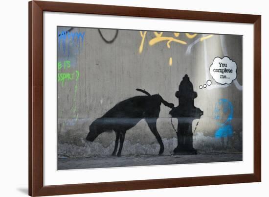 You Complete Me-Banksy-Framed Giclee Print