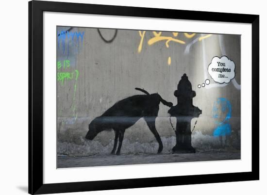 You Complete Me-Banksy-Framed Giclee Print