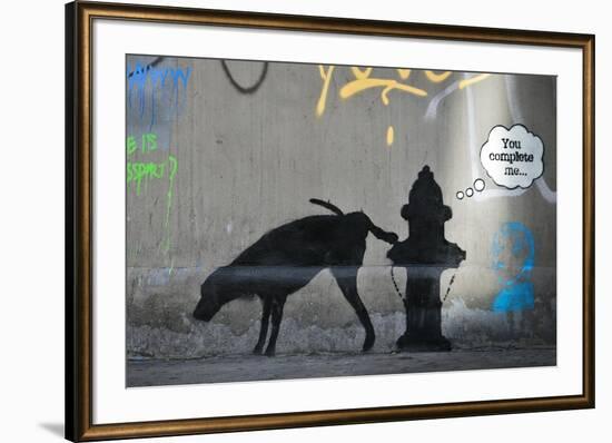 You Complete Me-Banksy-Framed Giclee Print