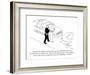 "You have the right to remain silent, you are a child of the universe, no ?" - New Yorker Cartoon-Michael Shaw-Framed Premium Giclee Print