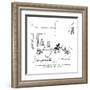 "You hit the ball?that's ping. Your opponent hits the ball?that's pong! Pi?-George Booth-Framed Premium Giclee Print