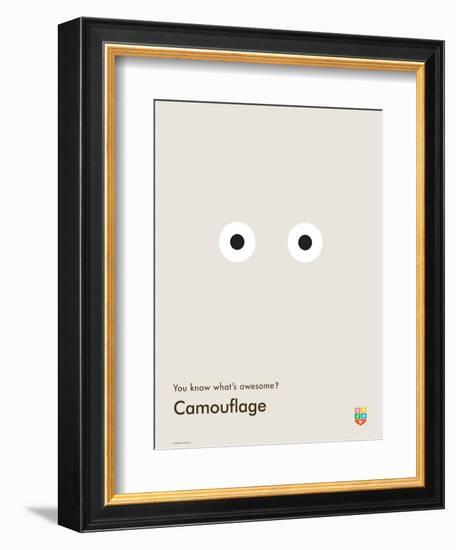 You Know What's Awesome? Camouflage (Gray)-Wee Society-Framed Art Print