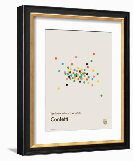 You Know What's Awesome? Confetti (Gray)-Wee Society-Framed Premium Giclee Print