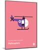 You Know What's Awesome? Helicopters (Pink)-Wee Society-Mounted Art Print
