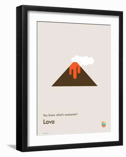 You Know What's Awesome? Lava (Gray)-Wee Society-Framed Art Print