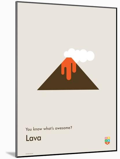 You Know What's Awesome? Lava (Gray)-Wee Society-Mounted Art Print