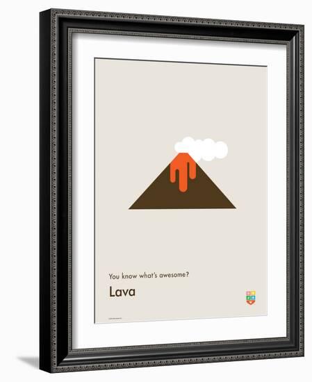 You Know What's Awesome? Lava (Gray)-Wee Society-Framed Art Print