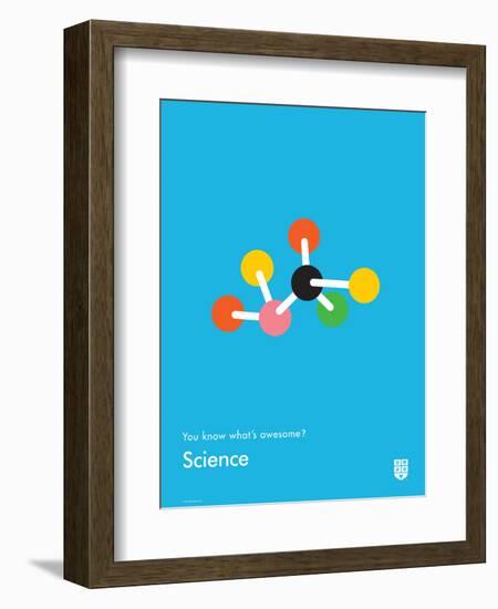 You Know What's Awesome? Science (Blue)-Wee Society-Framed Art Print