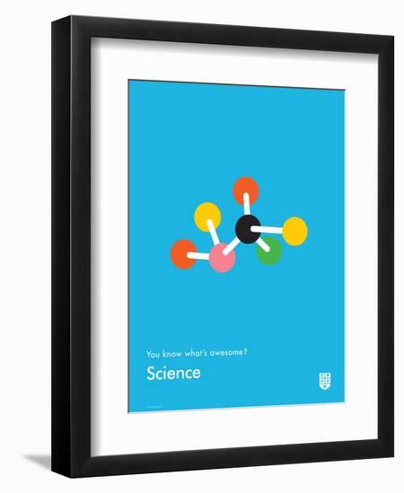 You Know What's Awesome? Science (Blue)-Wee Society-Framed Art Print