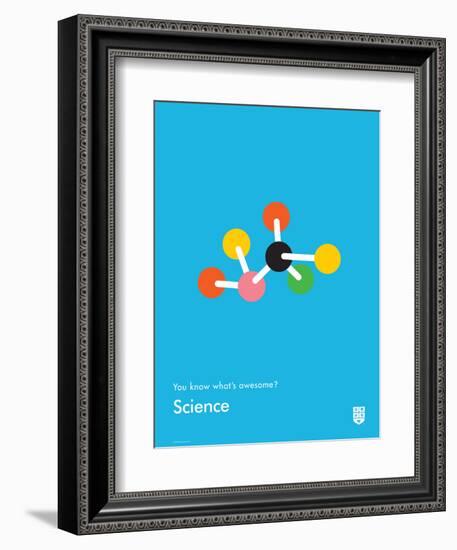 You Know What's Awesome? Science (Blue)-Wee Society-Framed Art Print