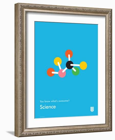 You Know What's Awesome? Science (Blue)-Wee Society-Framed Art Print