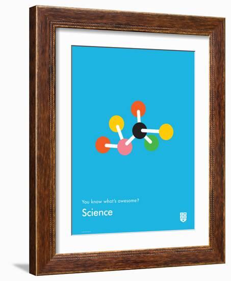 You Know What's Awesome? Science (Blue)-Wee Society-Framed Art Print