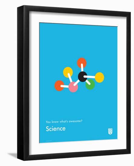 You Know What's Awesome? Science (Blue)-Wee Society-Framed Art Print