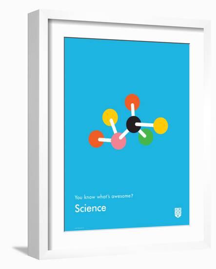 You Know What's Awesome? Science (Blue)-Wee Society-Framed Art Print