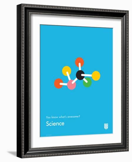 You Know What's Awesome? Science (Blue)-Wee Society-Framed Art Print