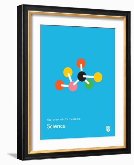 You Know What's Awesome? Science (Blue)-Wee Society-Framed Art Print