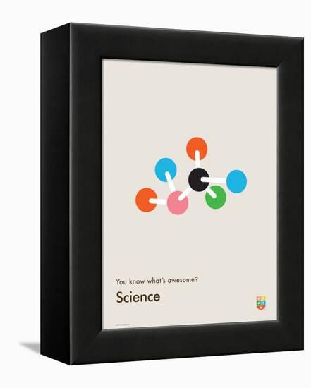 You Know What's Awesome? Science (Gray)-Wee Society-Framed Stretched Canvas