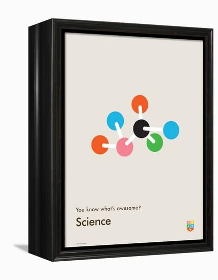 You Know What's Awesome? Science (Gray)-Wee Society-Framed Stretched Canvas