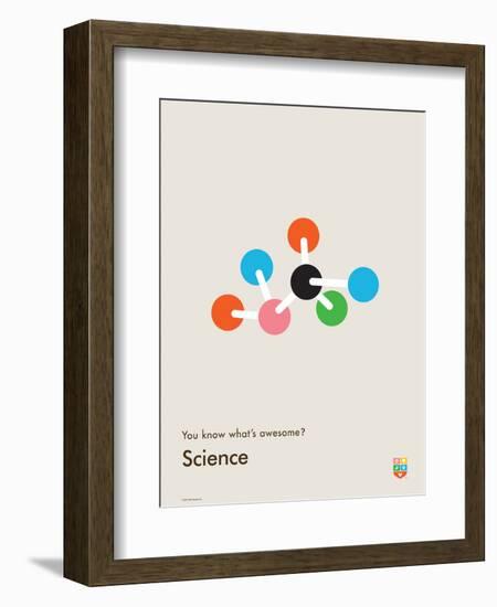 You Know What's Awesome? Science (Gray)-Wee Society-Framed Premium Giclee Print