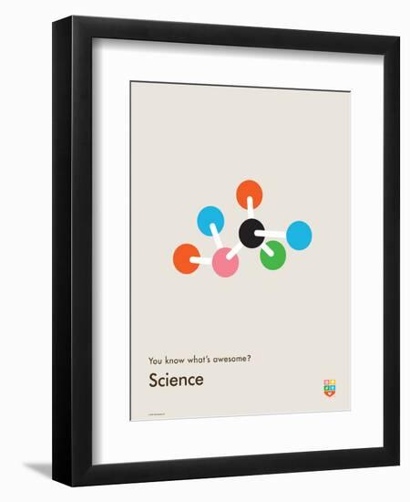 You Know What's Awesome? Science (Gray)-Wee Society-Framed Premium Giclee Print