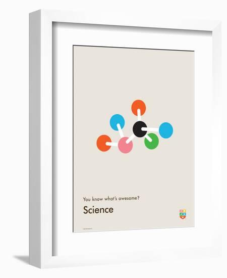 You Know What's Awesome? Science (Gray)-Wee Society-Framed Premium Giclee Print