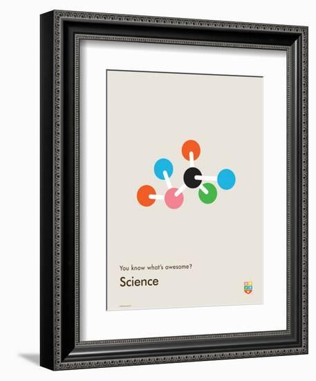 You Know What's Awesome? Science (Gray)-Wee Society-Framed Premium Giclee Print