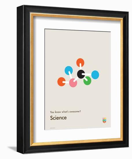 You Know What's Awesome? Science (Gray)-Wee Society-Framed Premium Giclee Print