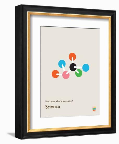 You Know What's Awesome? Science (Gray)-Wee Society-Framed Art Print