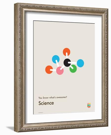 You Know What's Awesome? Science (Gray)-Wee Society-Framed Art Print