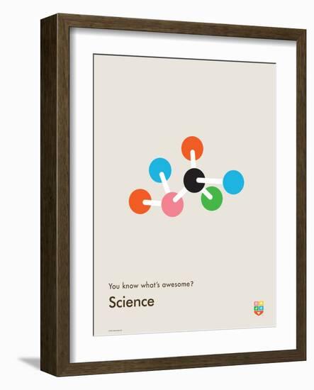 You Know What's Awesome? Science (Gray)-Wee Society-Framed Art Print