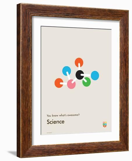 You Know What's Awesome? Science (Gray)-Wee Society-Framed Art Print