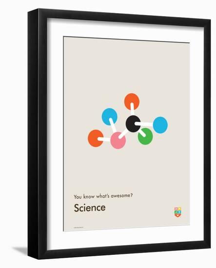 You Know What's Awesome? Science (Gray)-Wee Society-Framed Art Print